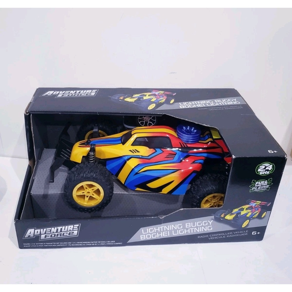 Adventure Force Glow in the Dark Lightning Buggy Radio Control RC Car 1:14